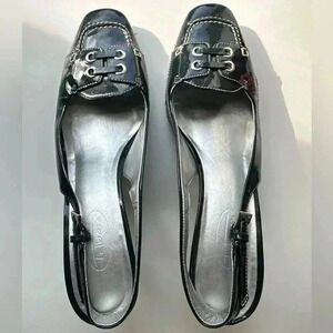 Talbots Women Shoes, Size 8B, Navy Color